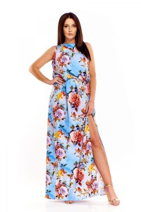 sukienka maxi w kwiaty