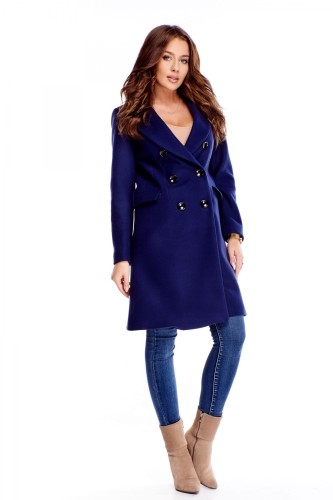 klasyczny dwurzędowy płaszcz