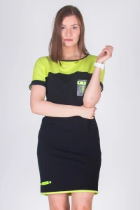 SUKIENKA SPORTOWA Z KIESZONKĄ LIMONKA