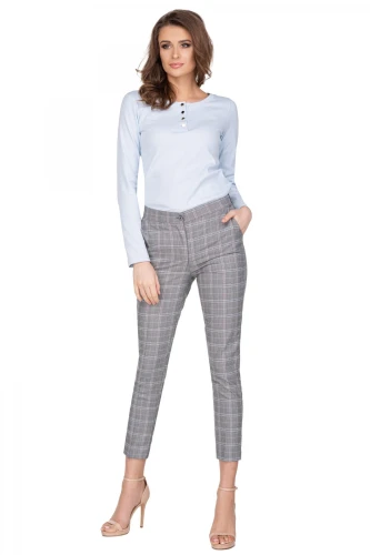 eleganckie spodnie w kratkę
